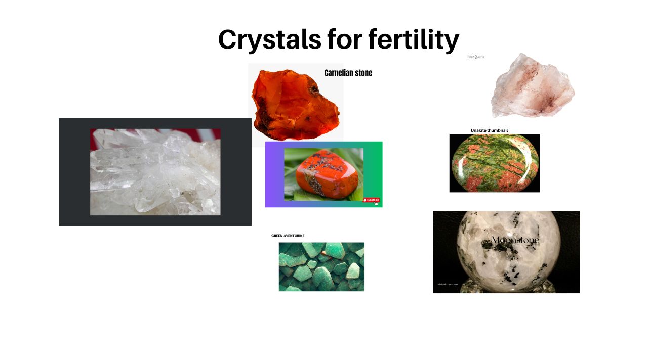Crystals for fertility ritual