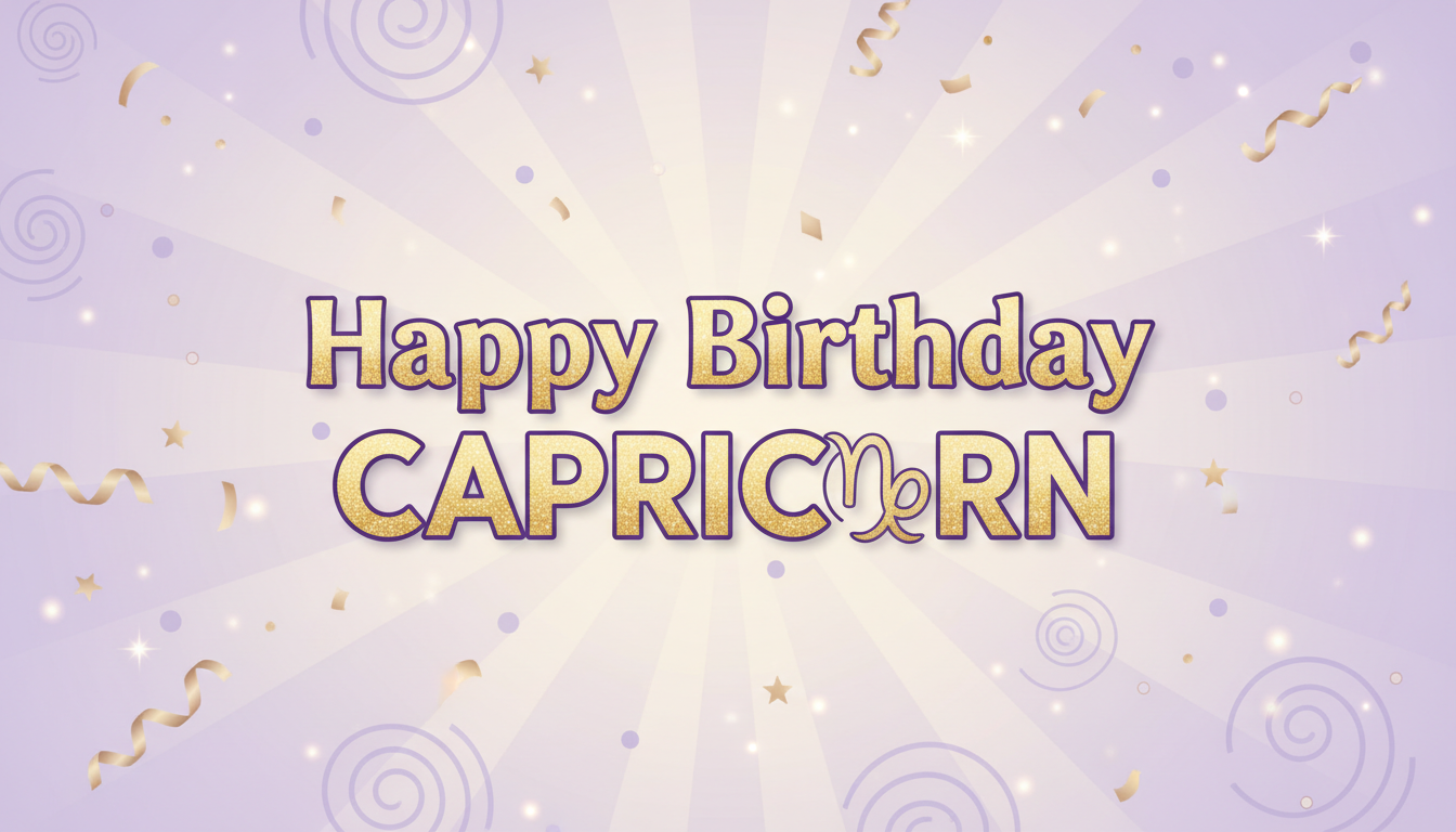 Birthday readings Capricorn