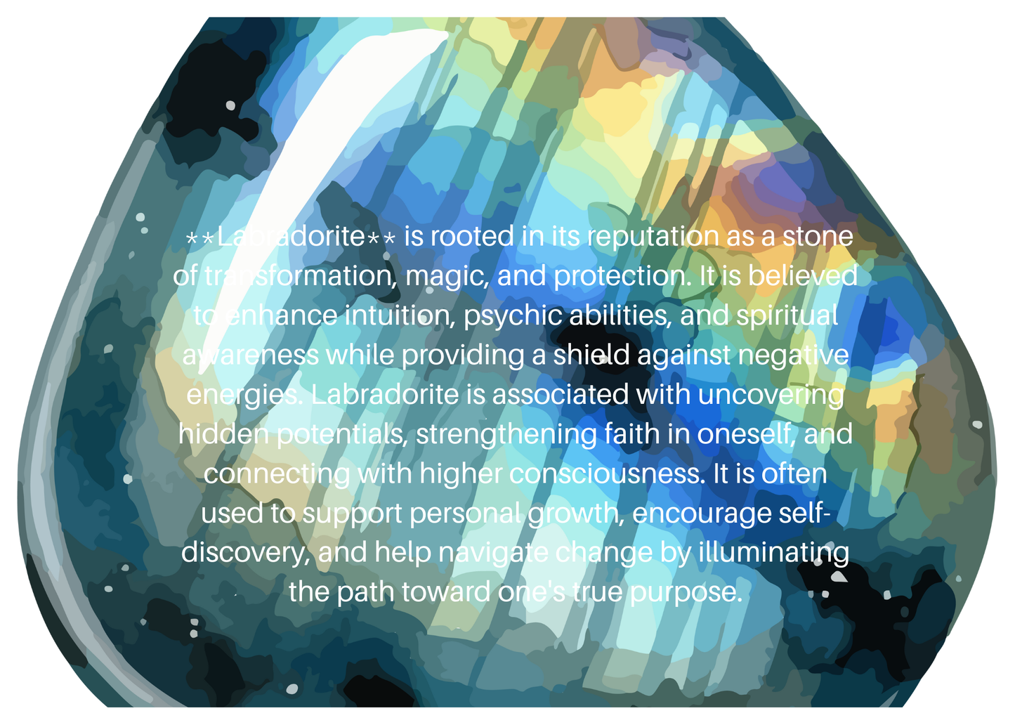 Green Crystals spiritual meaning card