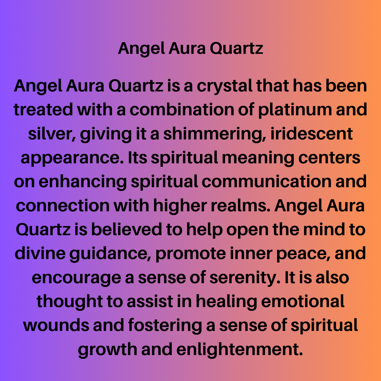 Crystals spiritual information in card forms