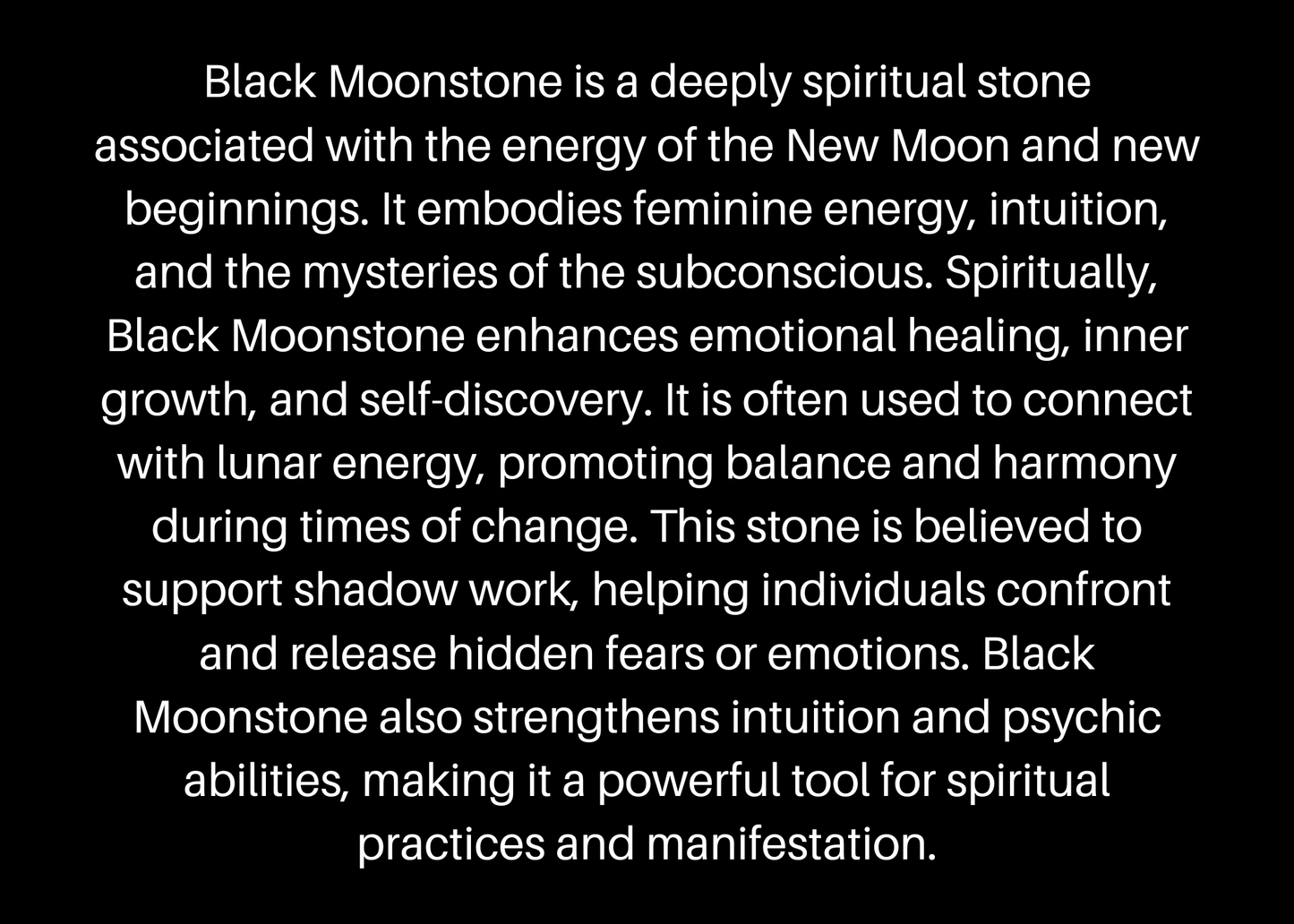 Black crystals spiritual meaning