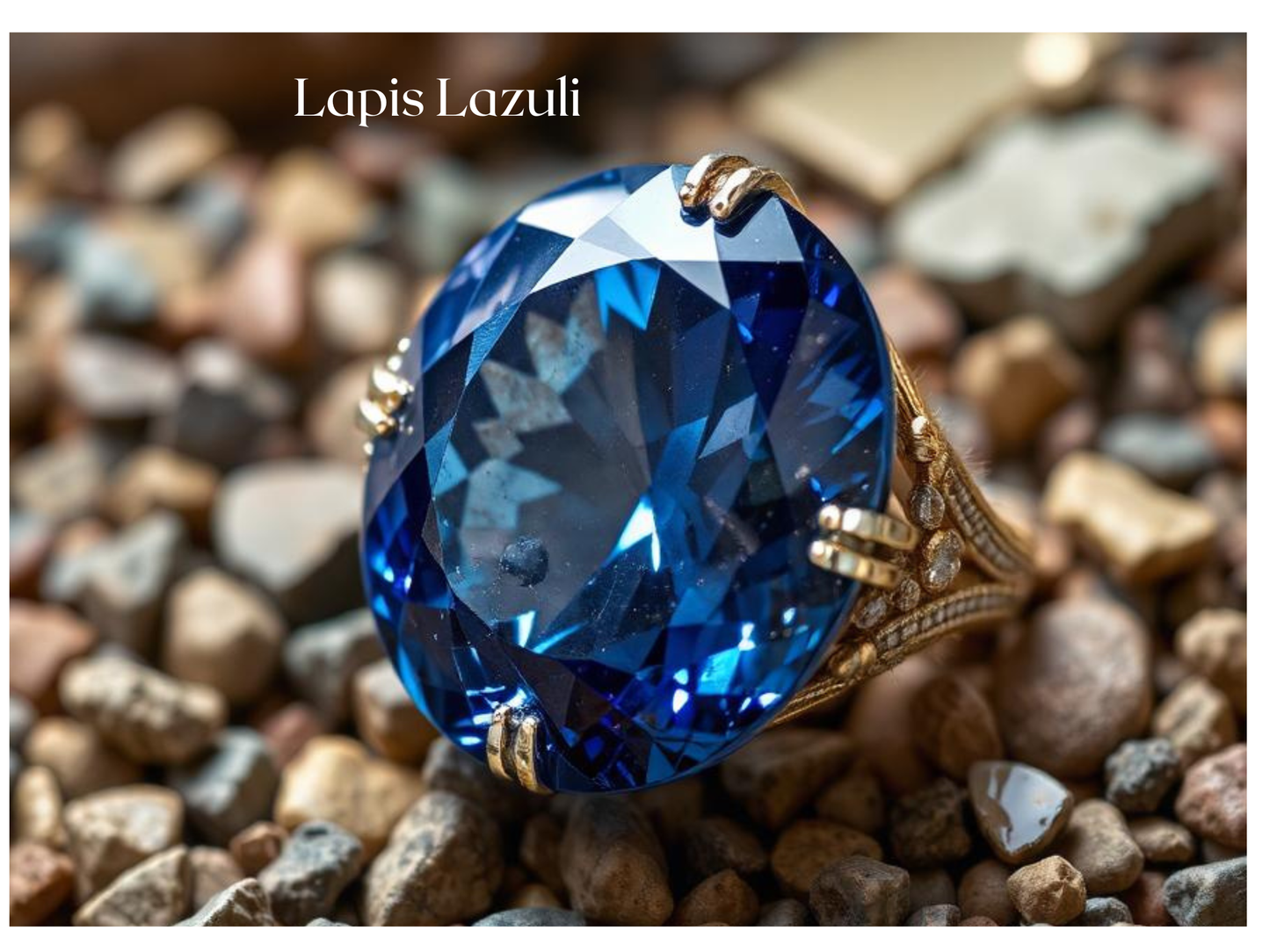 Lapis Lazuli crystal poster