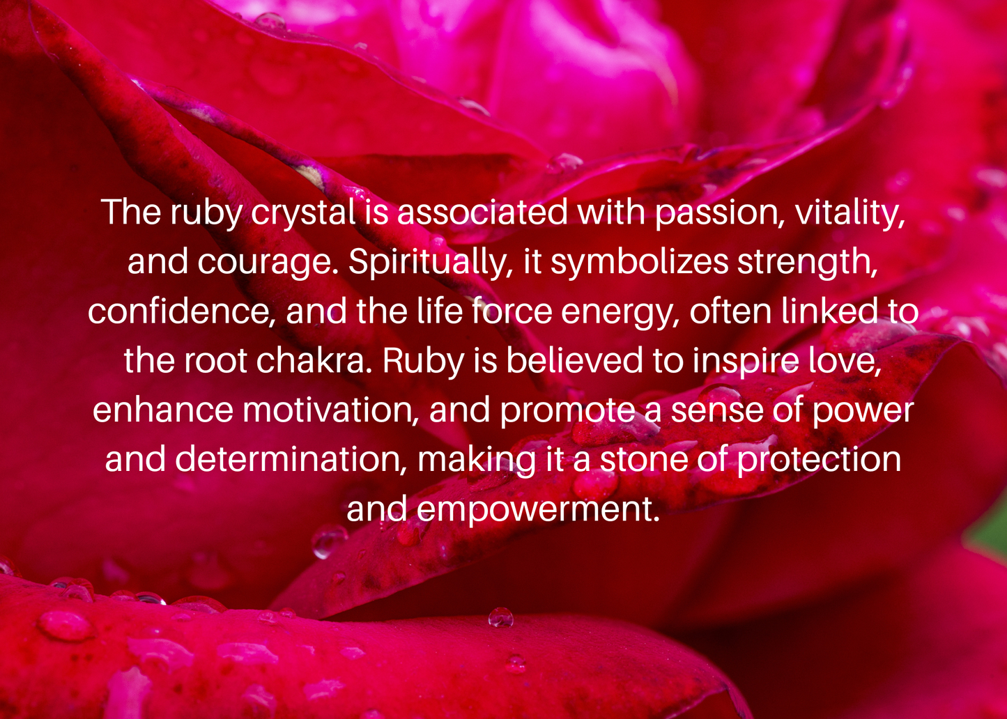 Red crystals spiritual meaning