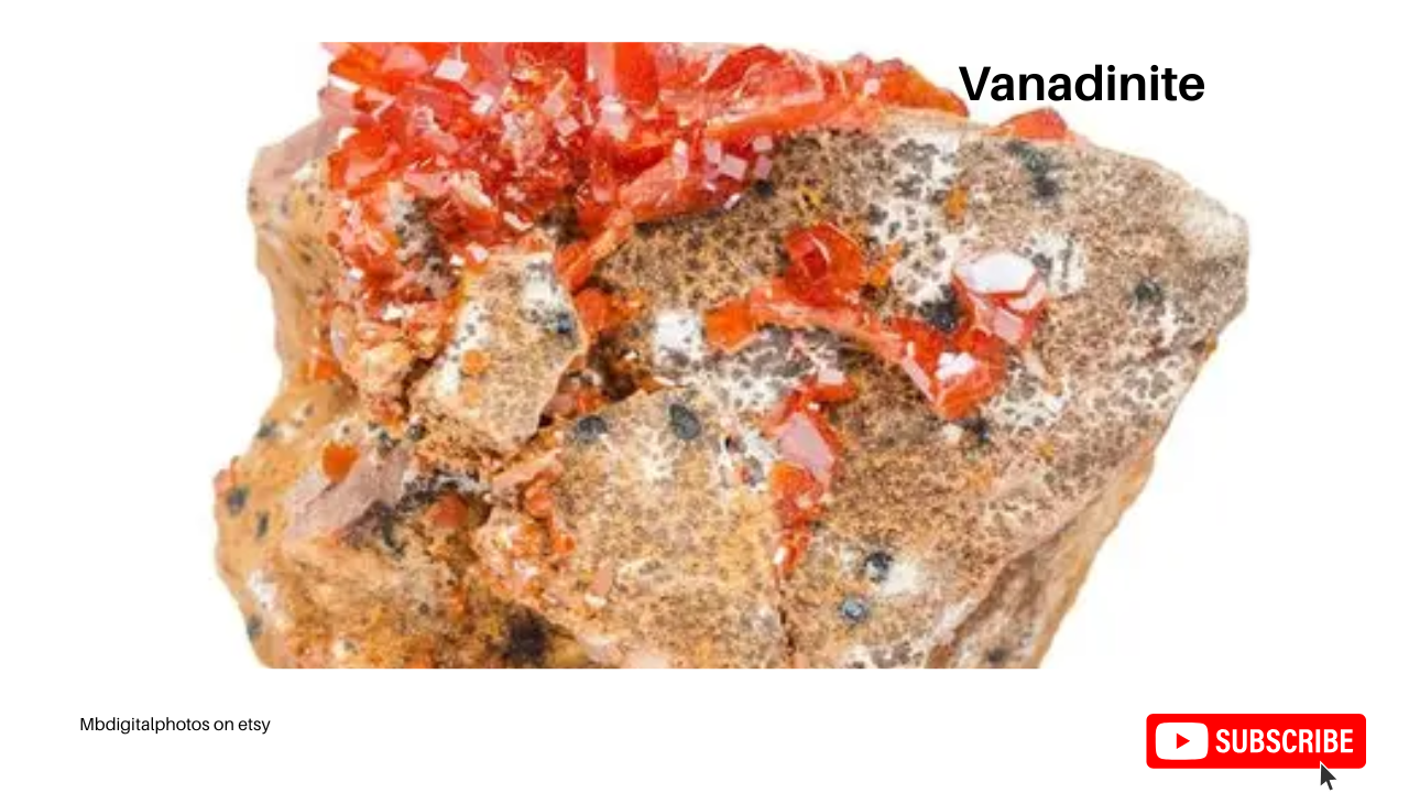 Bloodstone Heliotrope, Vanadinite, Libyan tektite, Muscovite, spiritual properties