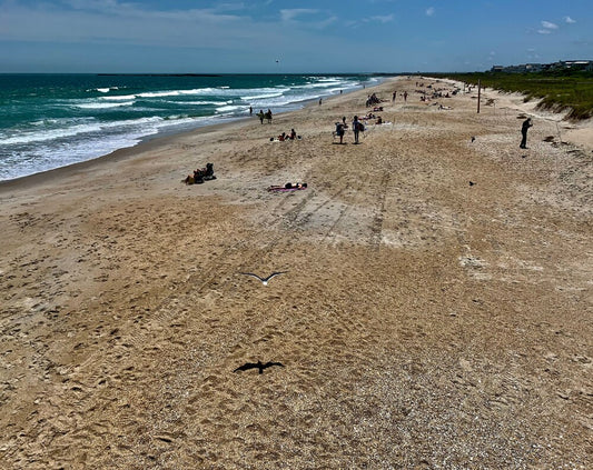 Shadow in the sand, Jetty in Province town cape cod picture