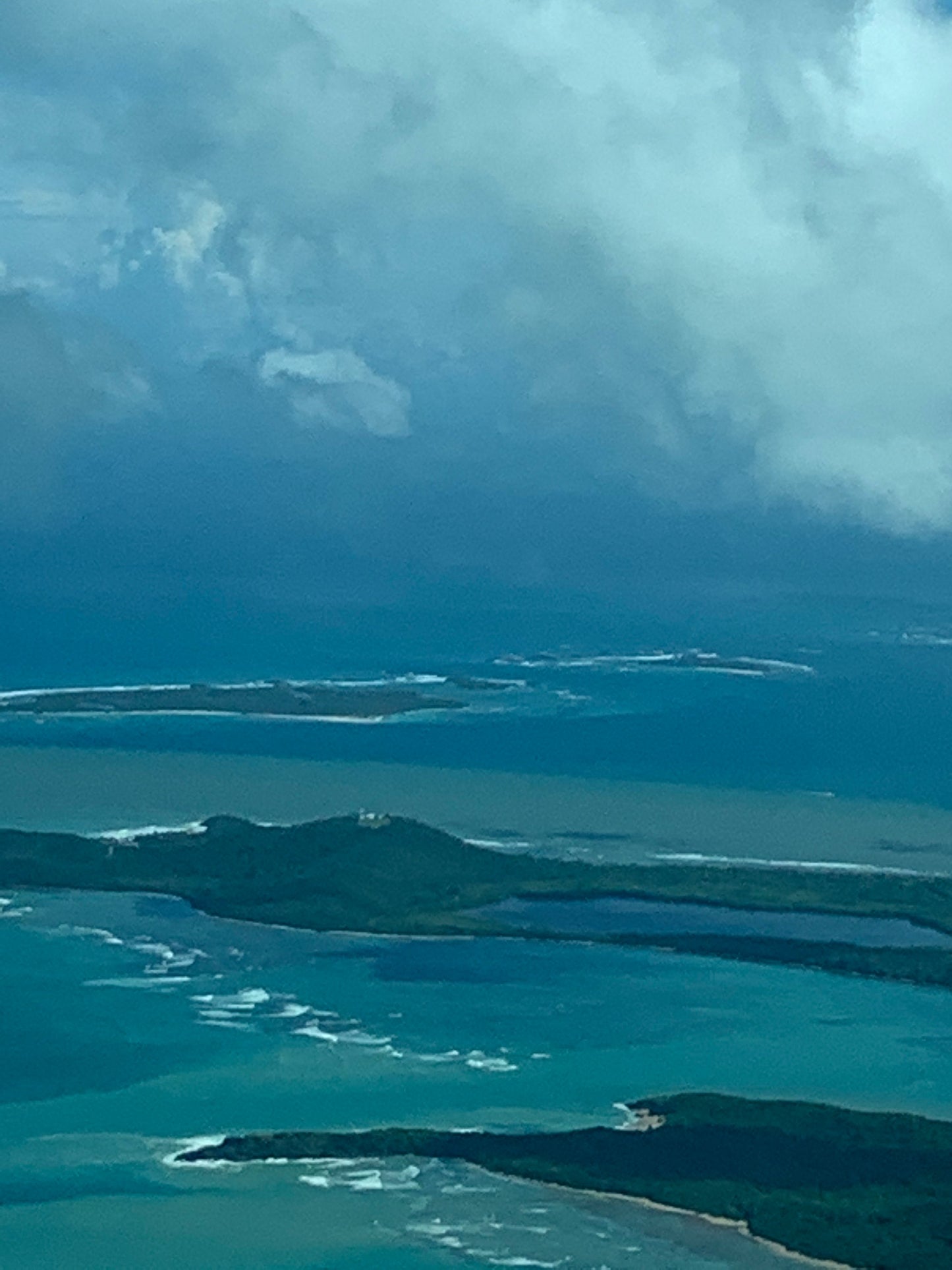 Taken from a small pane right before landing in Vieques Puerto Rico.