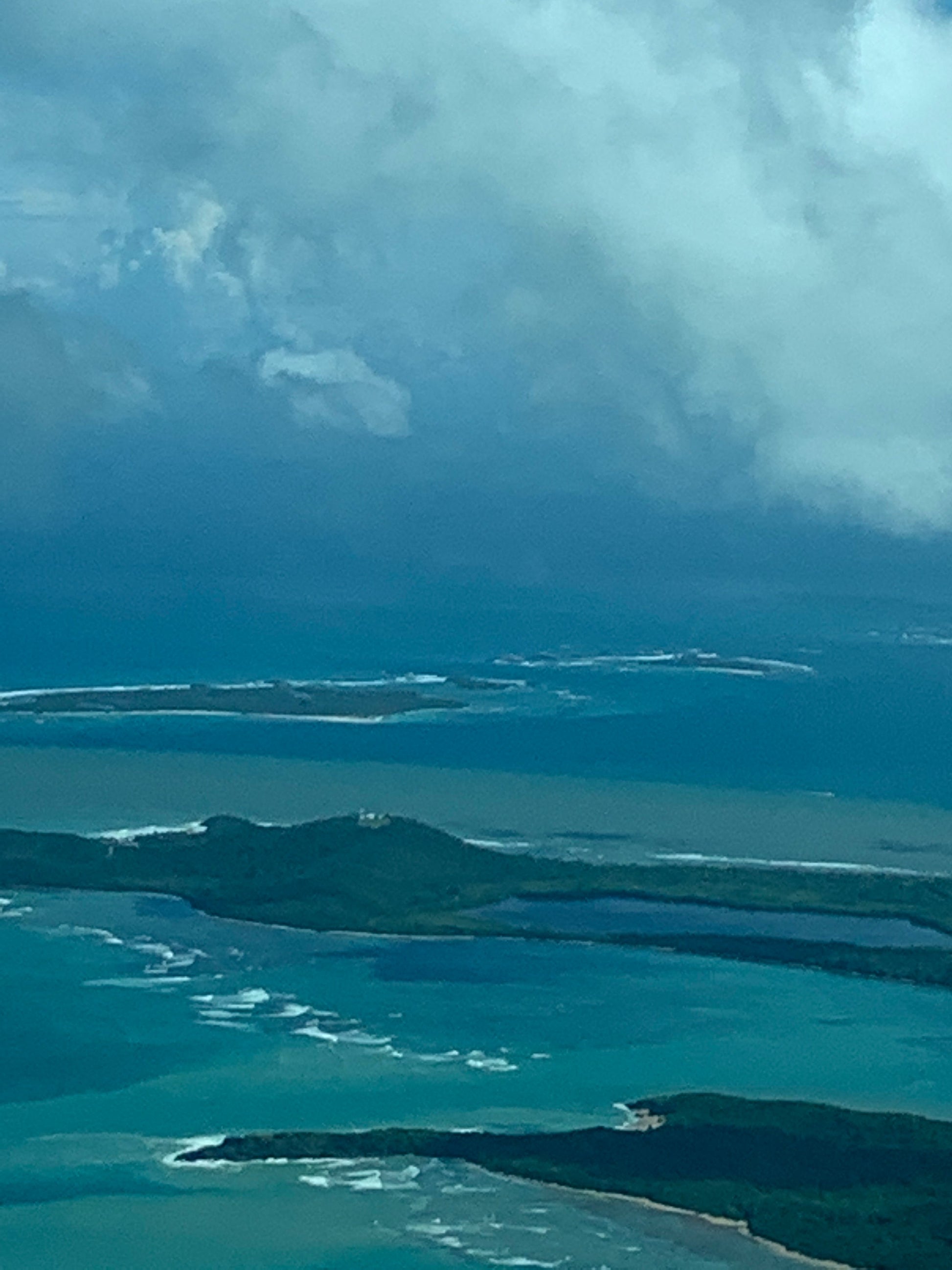 Taken from a small pane right before landing in Vieques Puerto Rico.