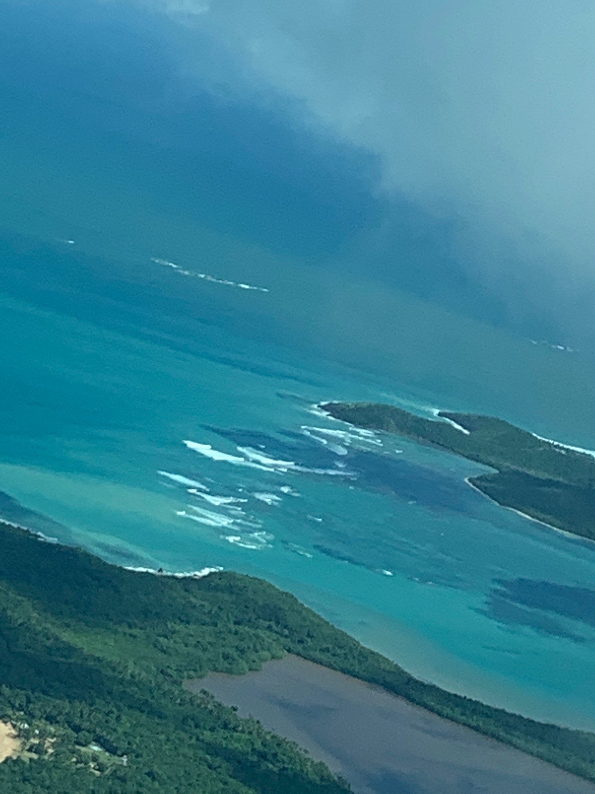 Taken from a small pane right before landing in Vieques Puerto Rico.
