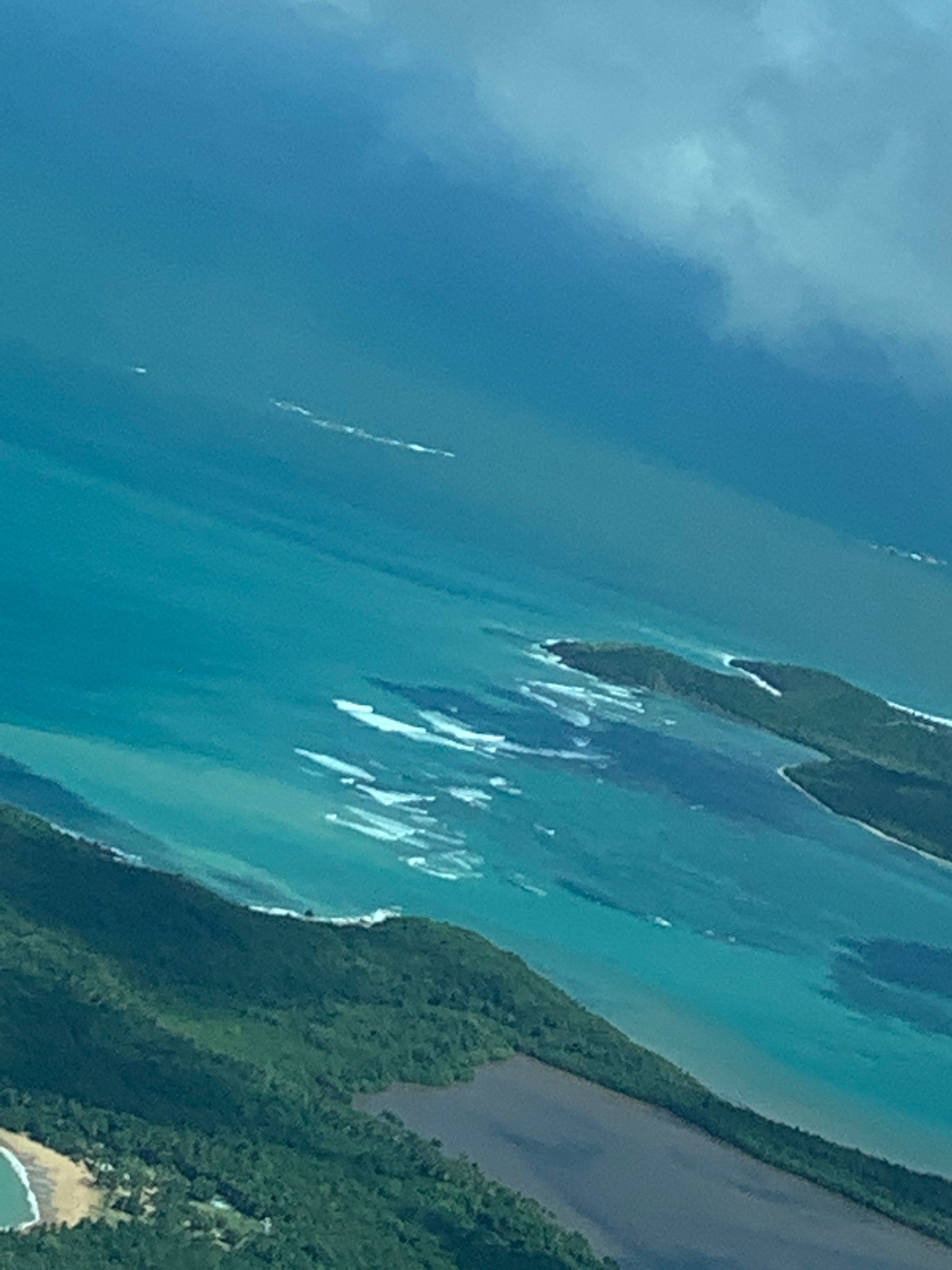 Taken from a small pane right before landing in Vieques Puerto Rico.