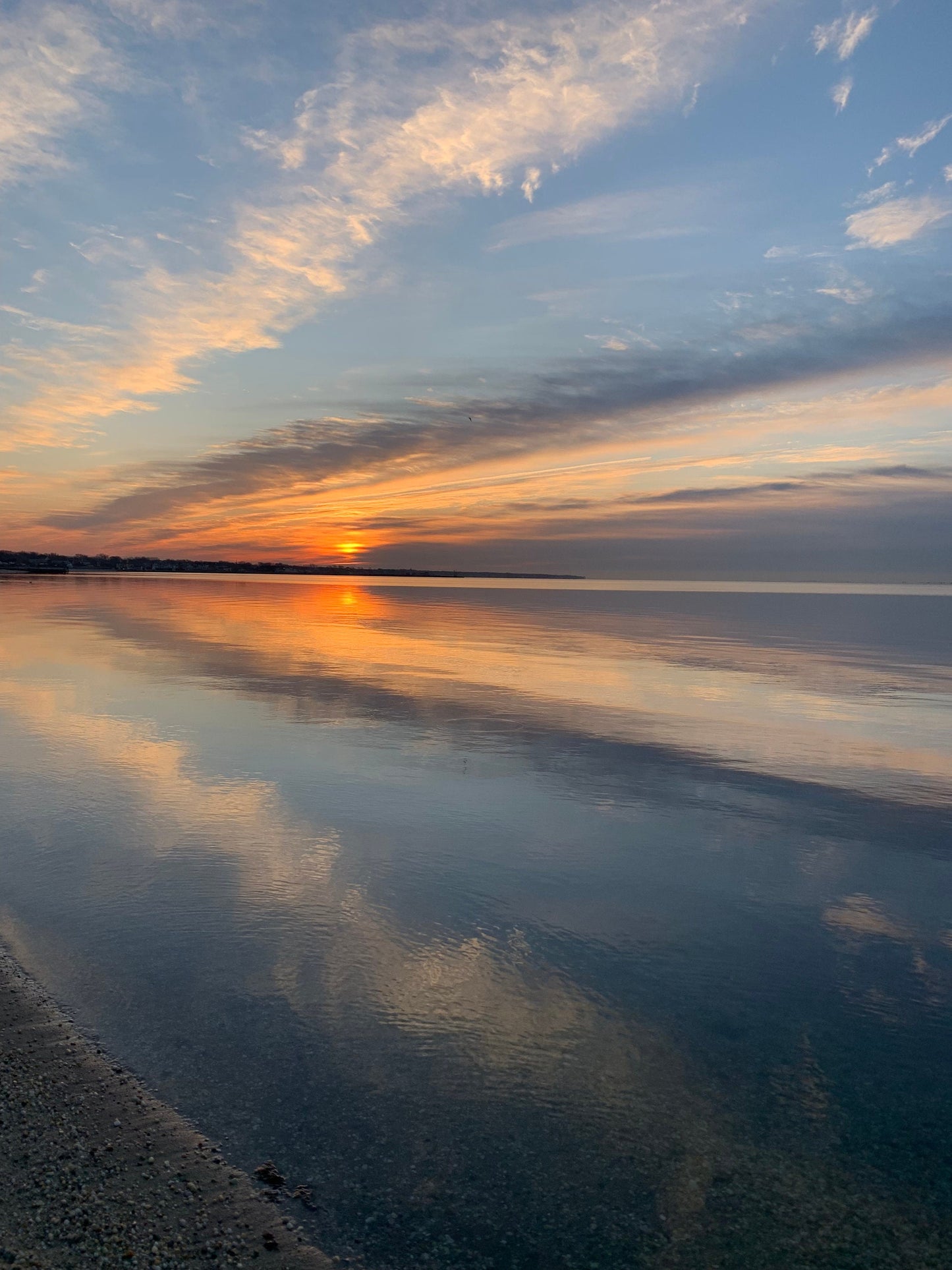 Sunset at the Easter Sunrise service.